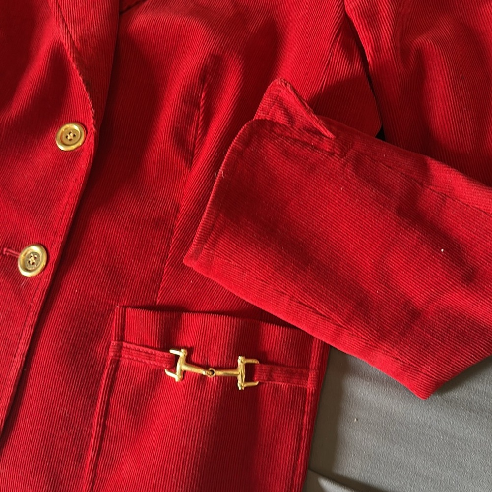 Talbots Vibrant Red Blazer - Picture 4 of 7